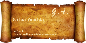 Galba Armida névjegykártya